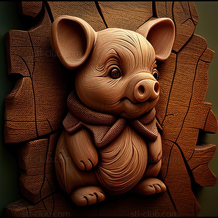 3D model st Piglet from The Adventures of Vinnie (STL)